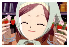 Hachi and Strawberry Glasses in 'NANA' Anime